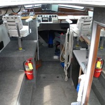 1999 27 hike built aluminum patrol boat w/ trailer