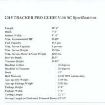 Tracker Pro Guide V-16 SC